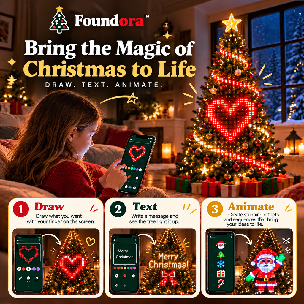 Smart LED Christmas Tree Lights – Foundora™