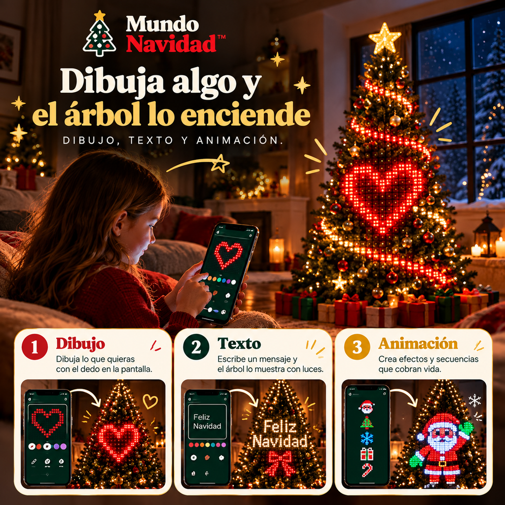Luces Inteligentes para Árbol de Navidad – Mundo Navidad™