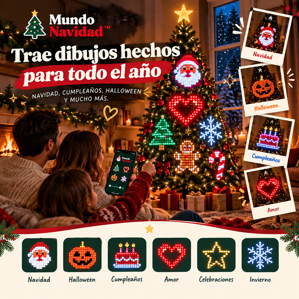 Luces Inteligentes para Árbol de Navidad – Mundo Navidad™
