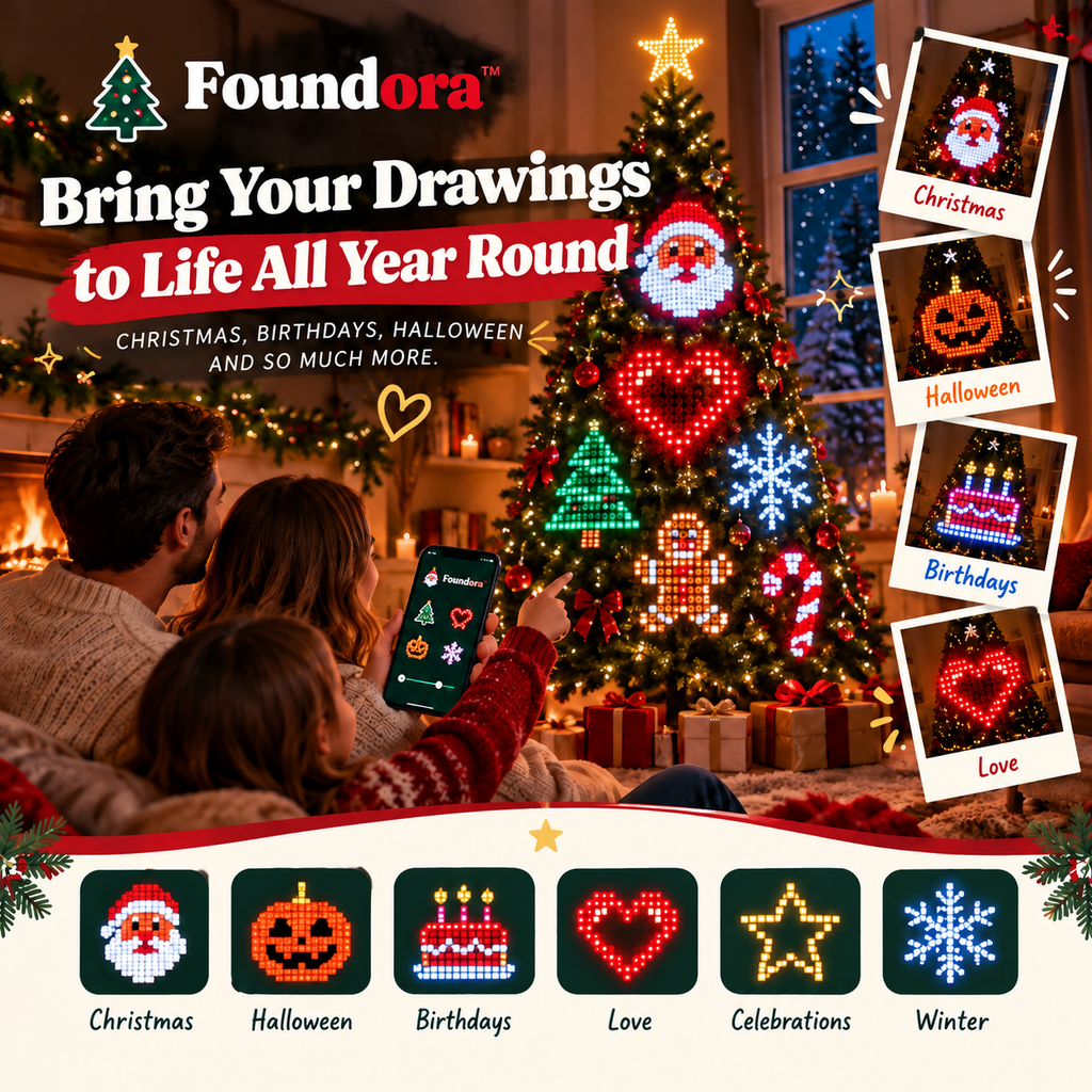Smart LED Christmas Tree Lights – Foundora™